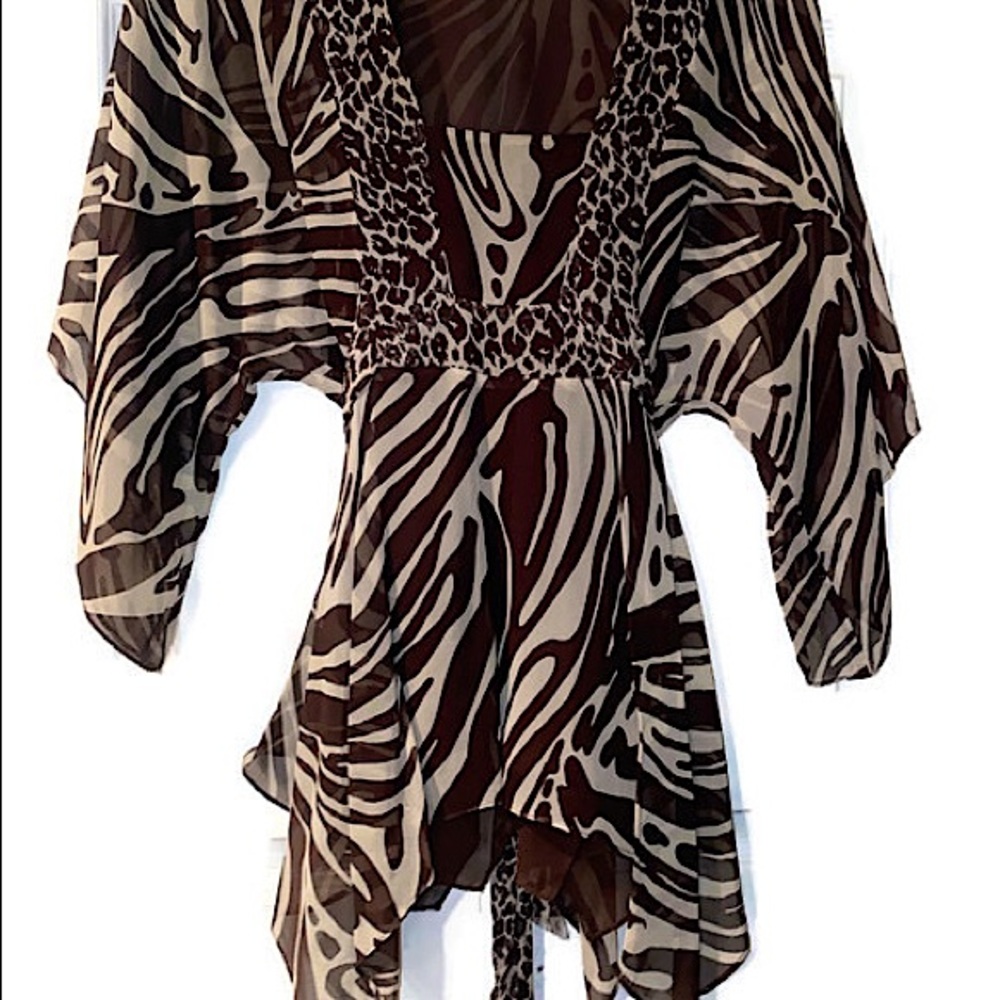 Michael Kors Mixed Print Shirt